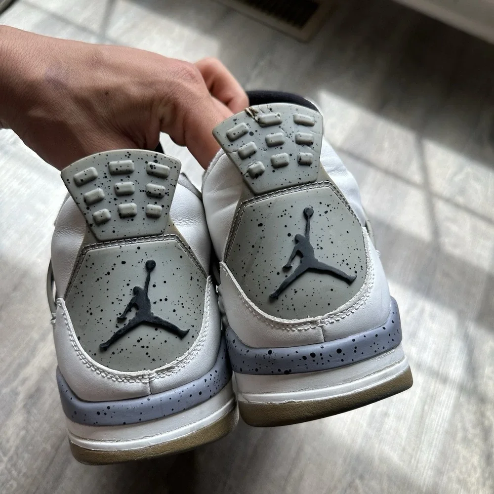 Jordan Air Jordan 4 Retro Cement 2012 White Men's Sneaker‎ 308497-103